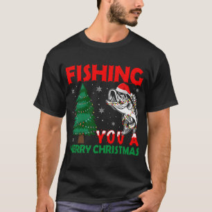 Camiseta Isca de Pesca Silhueta de Peixe V1