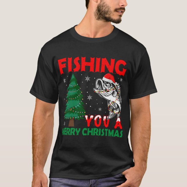 Camiseta Isca de Pesca Silhueta de Peixe V1 (Frente)