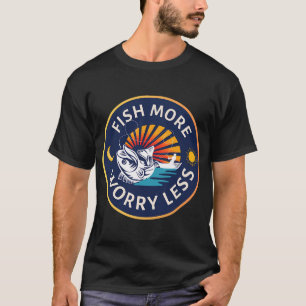 Camiseta Isca de Pulso de Gancho de Pesca Vara Pescador Pes