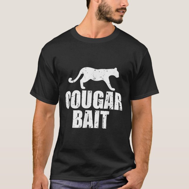 Camiseta Isca de Puma Presente Engraçado Caça de Puma Pesca (Frente)