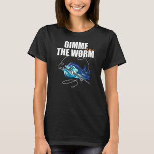 Camiseta Isca de vara de pesca de peixe monstro vista do la