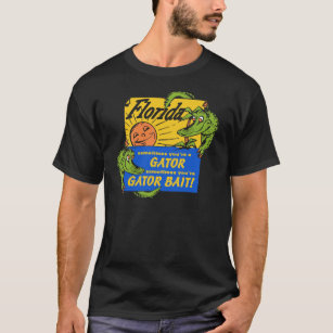 Camiseta Isca do jacaré de Florida