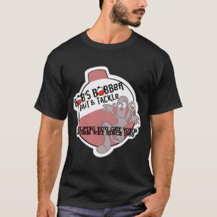 Camiseta Isca e Equipamento de Bobber do Bob