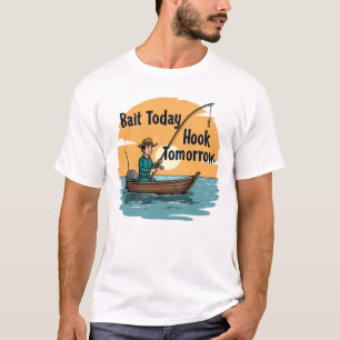 Camiseta Isca Hoje, Anzol Amanhã: Paraíso do Pescador