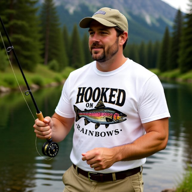 Camiseta Iscado em Trutas Arco-Íris de Pesca (Criador carregado)