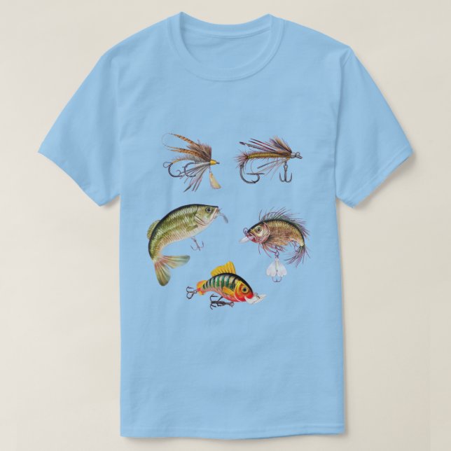 Camiseta Iscas de Pesca (Frente do Design)