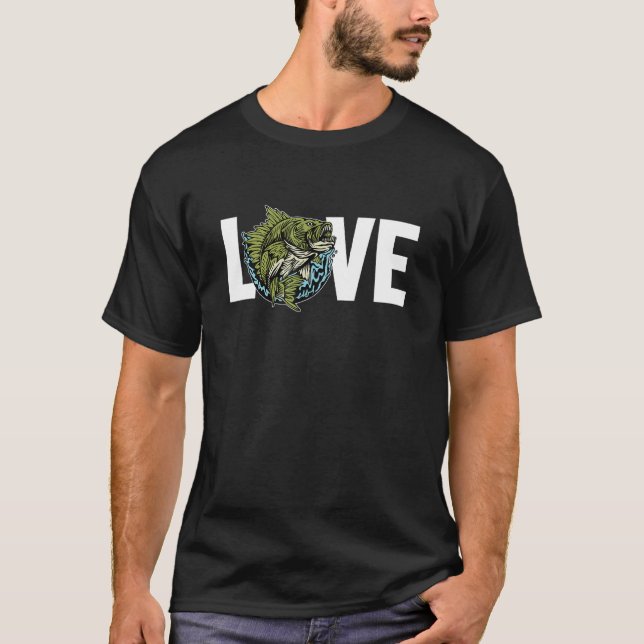 Camiseta Iscas Love Zander Hooks para Pesca de Walleye Espe (Frente)