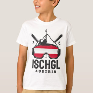Camiseta Ischgl Austria Ski Resort Retro Skiing