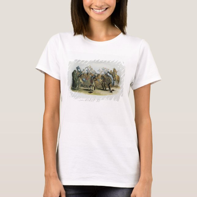 Camiseta Ischoha-Kakoschochata, Dança dos índios Mandan (Frente)