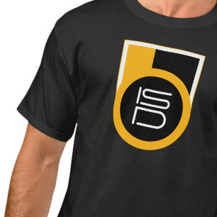 Camiseta ISD Black Gold Retro Streetwear Urbano 