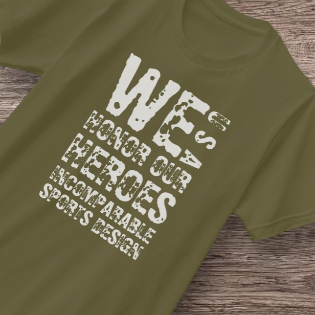 Camiseta ISD Honramos Nossos Heroes Básicos (Criador carregado)