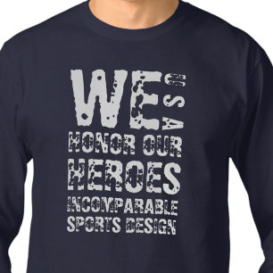 Camiseta ISD Honramos Nossos Heróis de Longa Folha