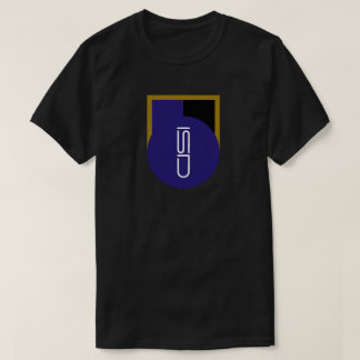 Camiseta ISD Logotipo Roxo Preto Dourado Streetwea