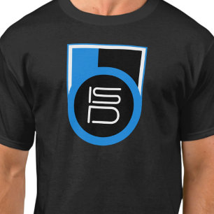 Camiseta ISD Preto Azul Branco Streetwear Urbano