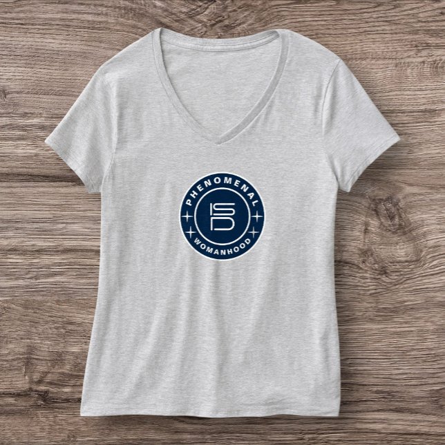 Camiseta ISD Women's Phenomenal Womanhood V-Neck  (Criador carregado)