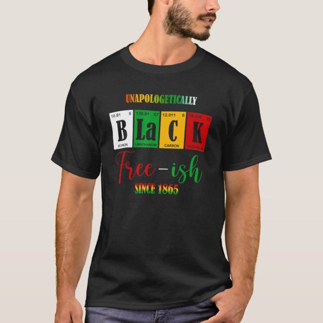 Camiseta Ish Livre Sem Peça De Preto Indesculpável Desde 18 (Frente)