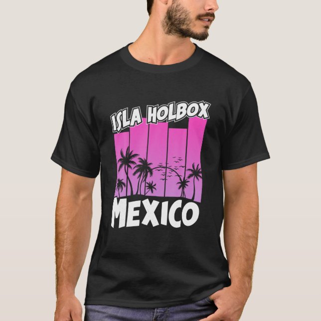 Camiseta Isla Holbox Beach Mexico Summer Family Vacay So (Frente)