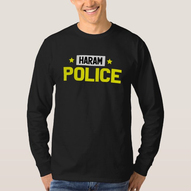 Camiseta Islã muçulmano da polícia do Haram (Frente)