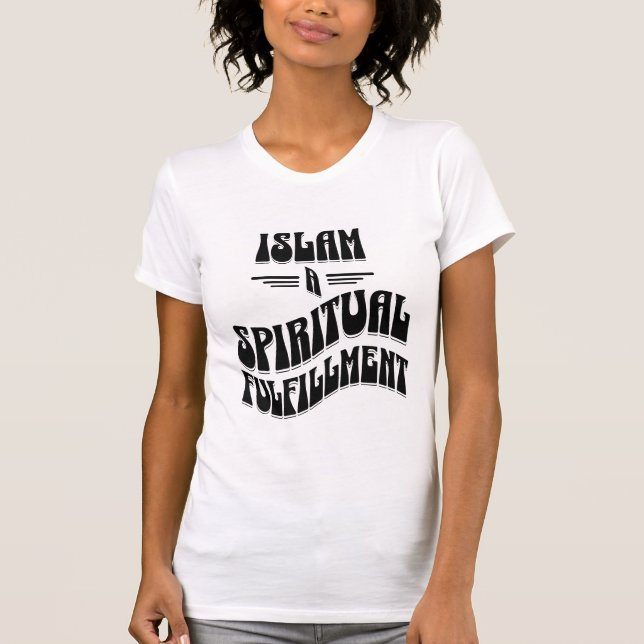 Camiseta Islã Um Cumprimento Espiritual. (Frente)
