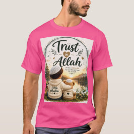 Camiseta Islâmica Infantil Confie em Alá | Pequeno