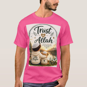 Camiseta Islâmica Infantil Confie em Alá Pequeno