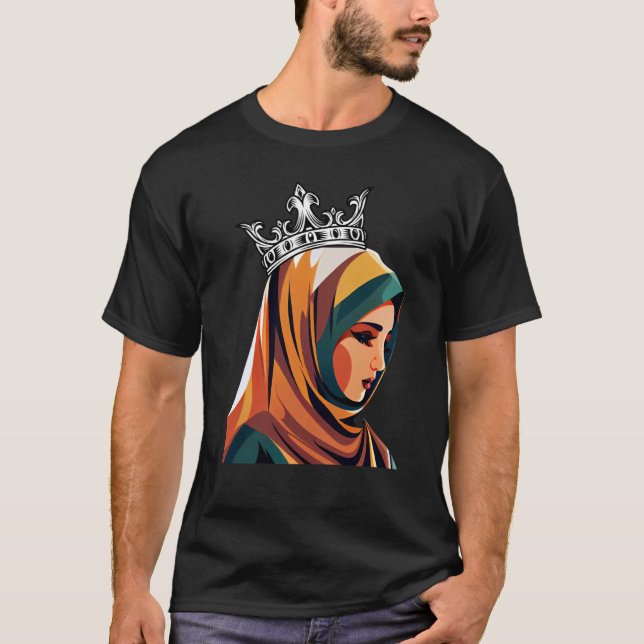 Camiseta islâmico Hijabi, meu muçulmano hijab escolhido (Frente)