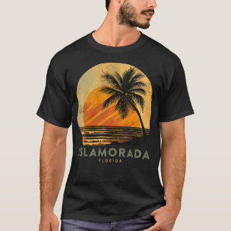Camiseta Islamorada FL Florida Keys Vintage Palm Tree Beach
