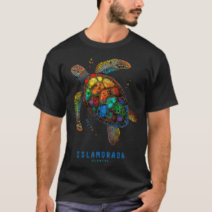 Camiseta Islamorada FL Vintage Flórida Keys Sea Turtle Beac