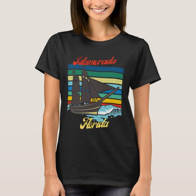 Camiseta Islamorada Florida Sailing Sailboat Captain (Frente)