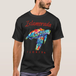 Camiseta Islamorada Florida Watercolor Sea Turtle