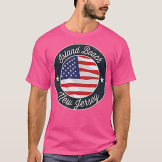 Camiseta Island Beach - Patriotic New Jersey Souvenir T-Shi