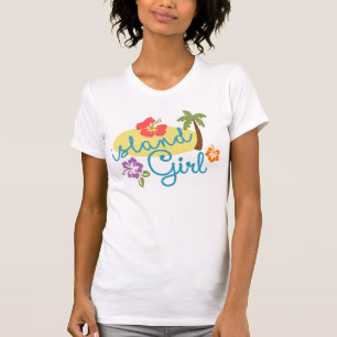 Camiseta Island Girl - Roupa Americano Fine Jersey