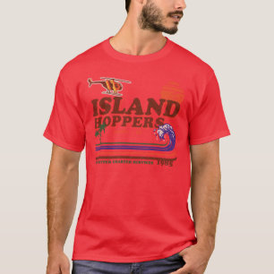 Camiseta Island Hoppers Retro Magnum PI Desgastado Lts