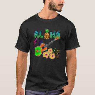 Camiseta Island Music Ukulele Hawaii Aloha