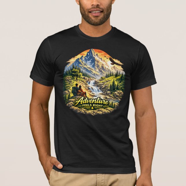 Camiseta Island Summer da Adventure Feels Right US (Frente)