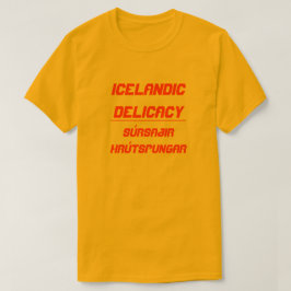 Camiseta Islandês Delicacy Súrsaðir hrútspungar