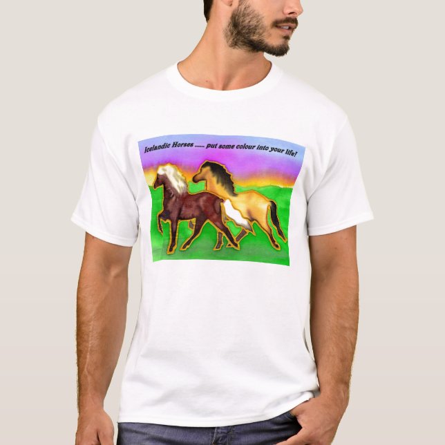 Camiseta Islandeses do arco-íris (Frente)