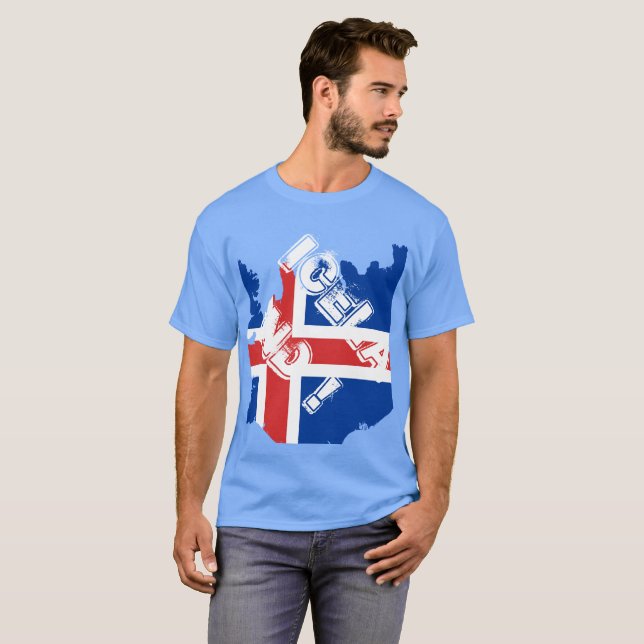 Camiseta islândia (Frente Completa)