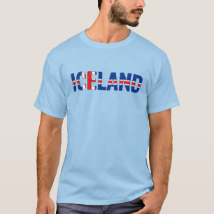 Camiseta Islândia ama patriota