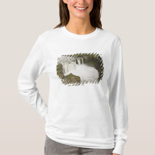 Camiseta Islândia. Cachoeira Hafragilsfoss em