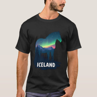 Camiseta Islândia - Cavalo islandês