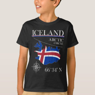Camiseta Islândia - Círculo Polar Ártico - Ilha Polar Norte
