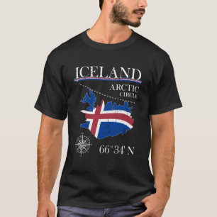 Camiseta Islândia - Círculo Polar Ártico - Ilha Polar Norte