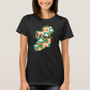 CAMISETA ISLÂNDIA EIRE MAP ST PATRICKS CELEBRAÇÃO GAÉLICA
