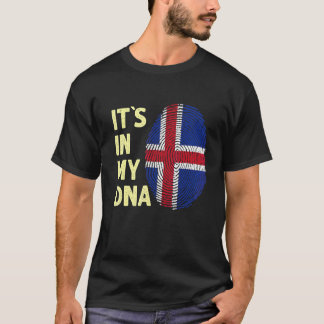 Camiseta Islândia Na Minha Equipe De Bandeira Islandesa Do