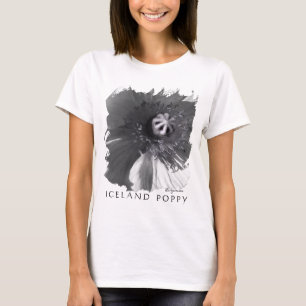 Camiseta Islândia Preto-Preto-Branco Superior
