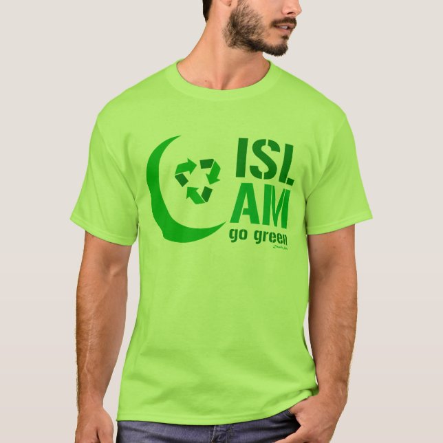 Camiseta Islão - vai o verde (Frente)