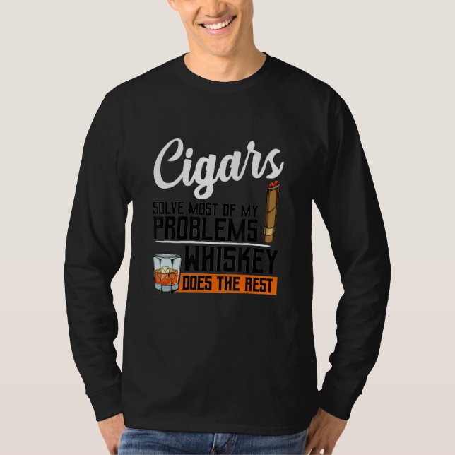 Camiseta Islay Malt Whisky Cigar Álcool (Frente)