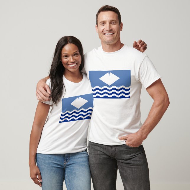 Camiseta Isle of Wight Flag (Unissex)