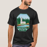 Isle Royale National Park Farol Retro Emblem